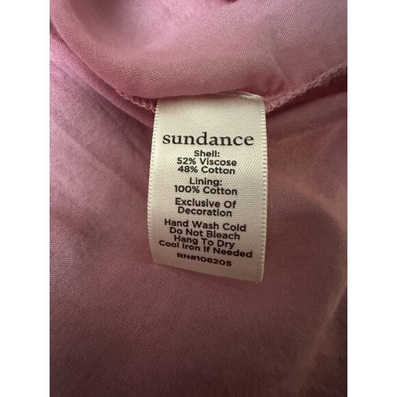Sundance Katana Dusty Rose Top Boho Embroidered Cap Sleeve M - Picture 10 of 11